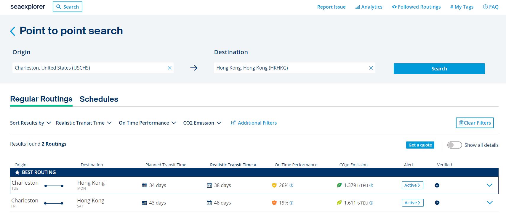 seaexplorer is our intelligent platform for sea freight services in container shipping